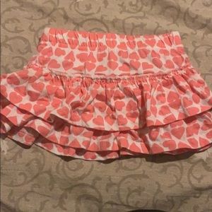 Pink and white heart skirt